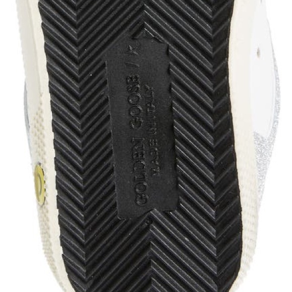 GOLDEN GOOSE May Superstar Silver Glitter Leather Sneakers BRAND NEW - Picture 13 of 15